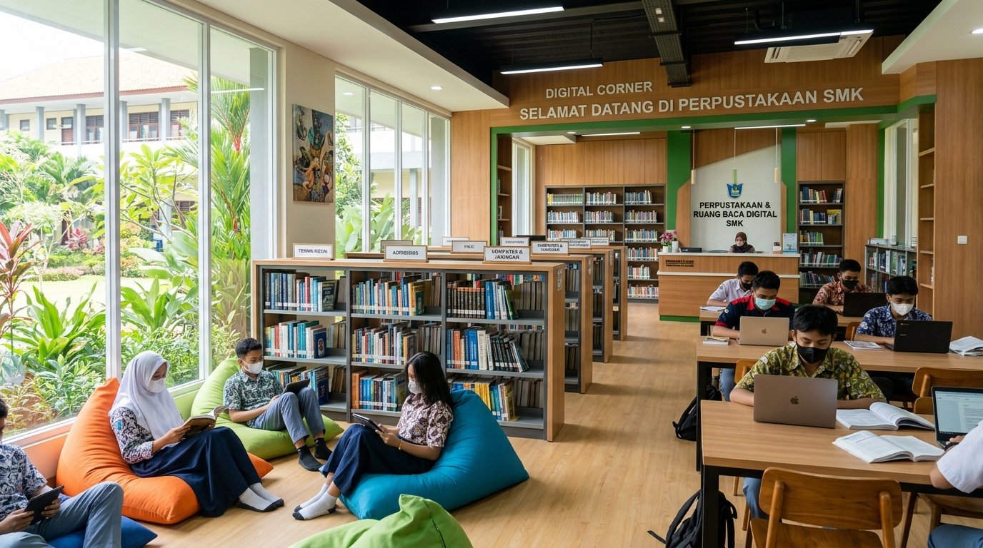 Perpustakaan & Ruang Baca Digital Kejuruan